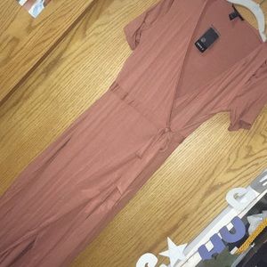 Pink Maxi Wrap Dress